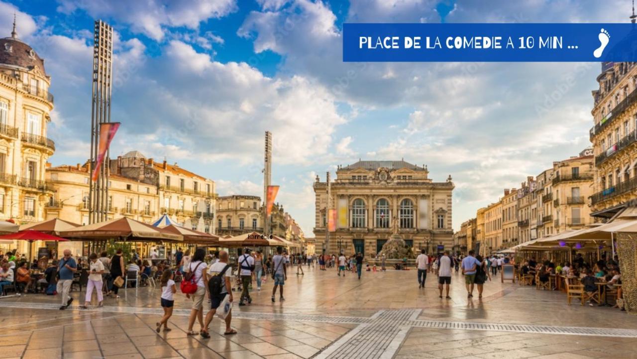 Un court séjour, 4 min de la gare Saint Roch, Wifi Montpellier Esterno foto